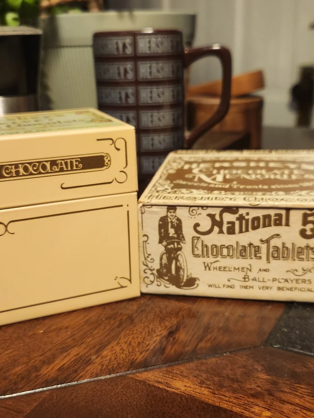 Vintage Hersheys  Chocolate Lot. Canister, Recipe, Mug.